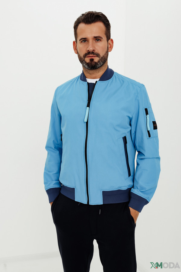 Куртка Boss Casual, размер 52, цвет синий - фото 4