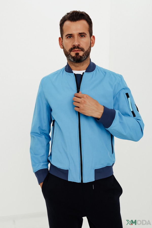 Куртка Boss Casual, размер 52, цвет синий - фото 5