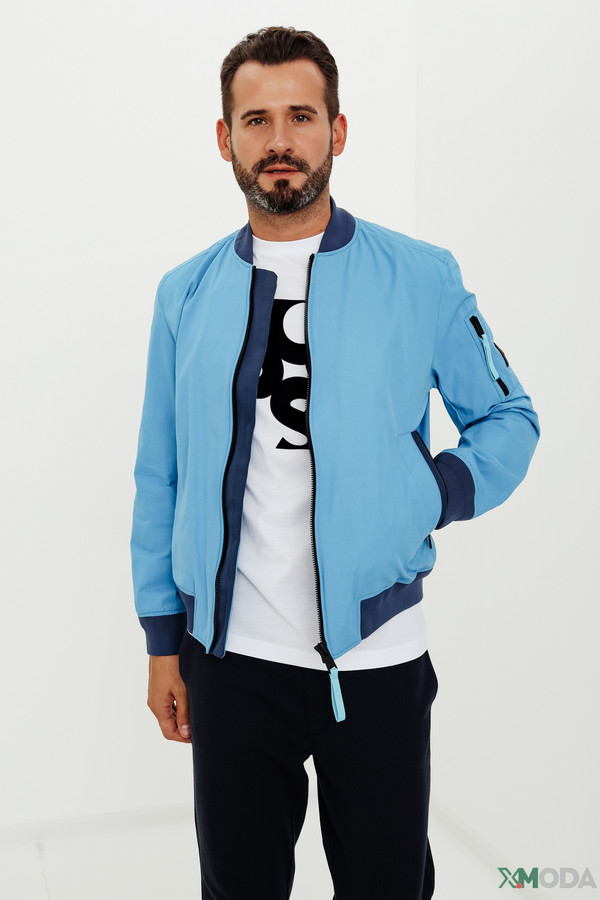 Куртка Boss Casual, размер 52, цвет синий