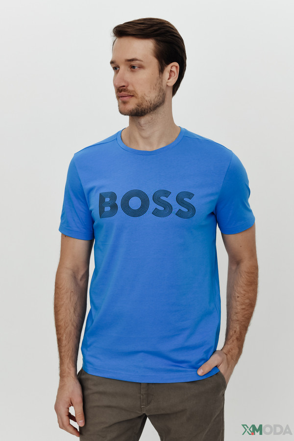 Футболкa Boss Athleisure, размер 48, цвет синий - фото 1