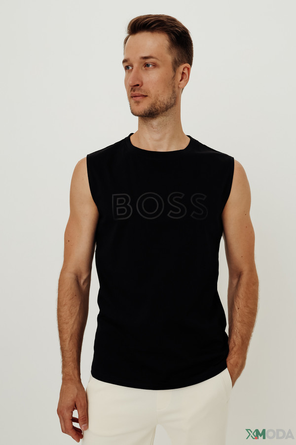 Футболкa Boss Athleisure, размер 50-52, цвет чёрный - фото 3