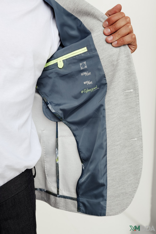 Пиджак Calamar, размер 52, цвет серый - фото 10