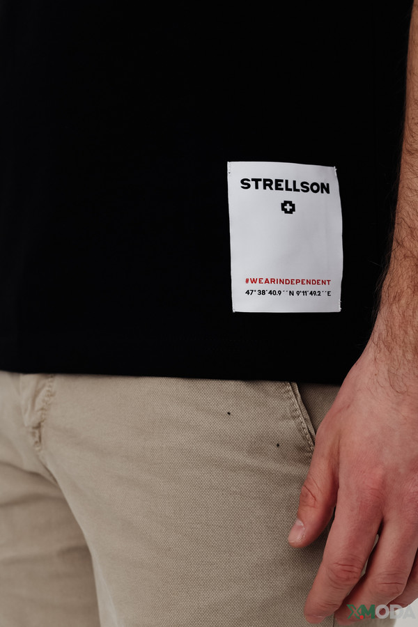 Футболкa Strellson, размер 48, цвет чёрный - фото 6