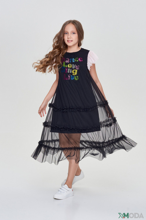 Платье Choupette, размер 38-146, цвет чёрный - фото 1