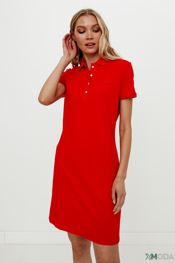 Платье Lacoste красного цвета