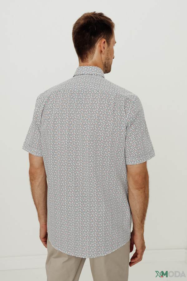 Мужские рубашки с коротким рукавом Casa Moda, размер 50-52, цвет серый - фото 4