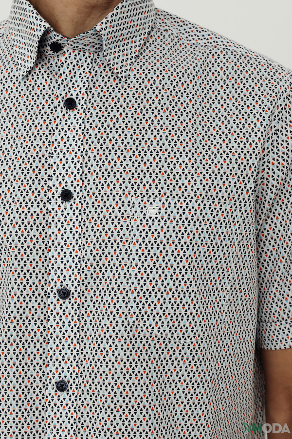 Мужские рубашки с коротким рукавом Casa Moda, размер 50-52, цвет серый - фото 5