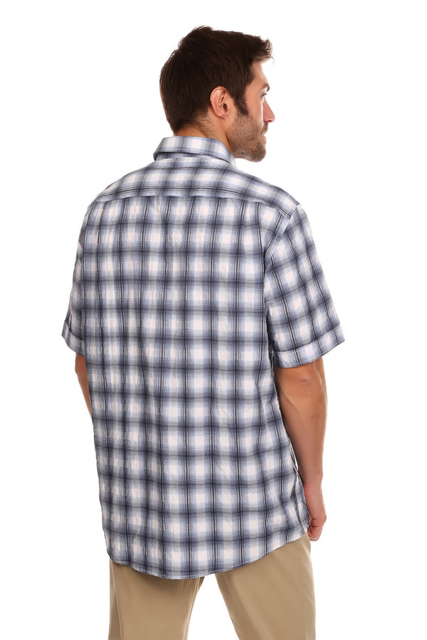 Мужские рубашки с коротким рукавом Casa Moda, размер 41-42, цвет разноцветный - фото 4