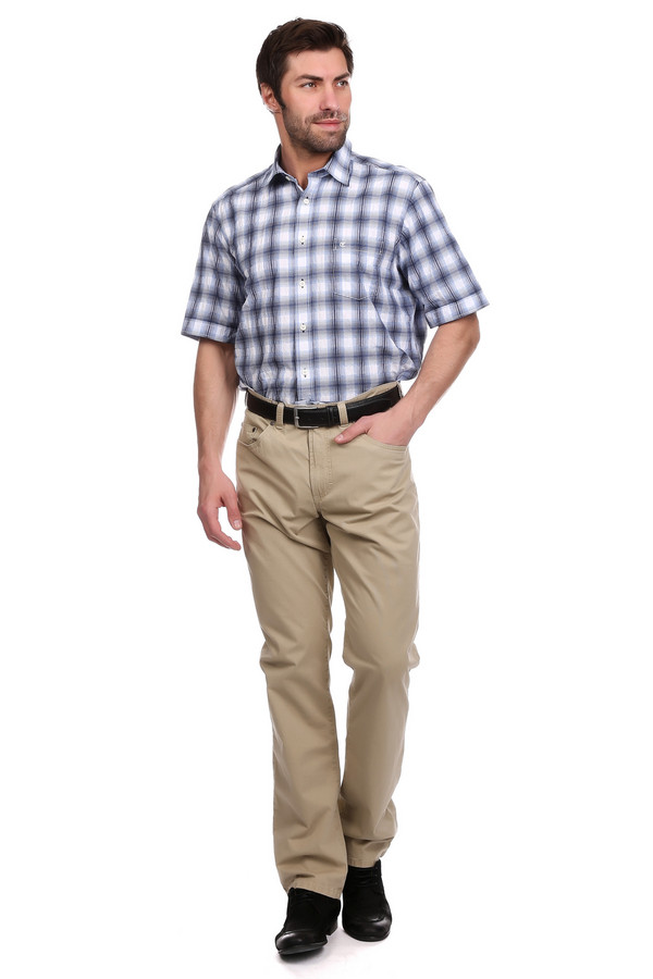Мужские рубашки с коротким рукавом Casa Moda, размер 41-42, цвет разноцветный - фото 2