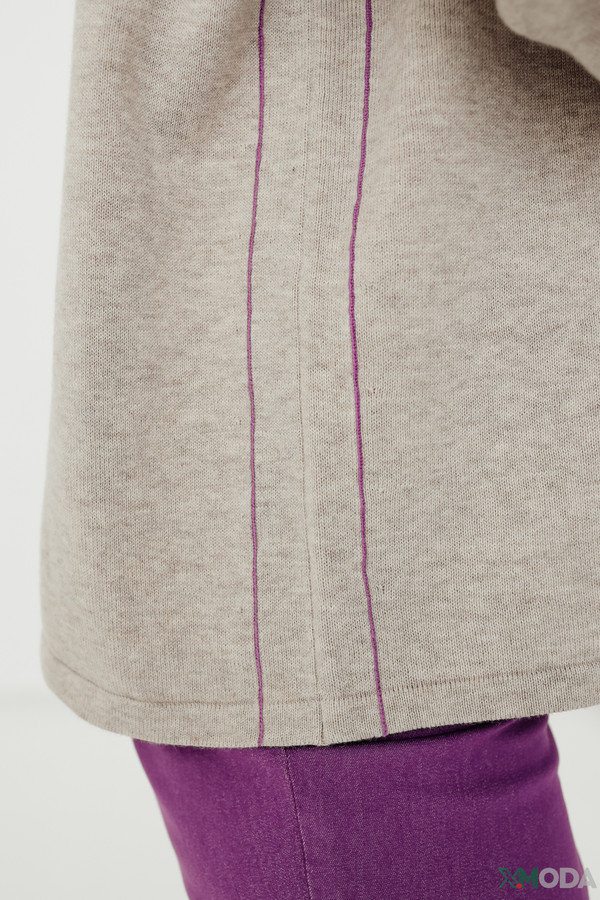 Пуловер Oui, размер 44, цвет серый - фото 7