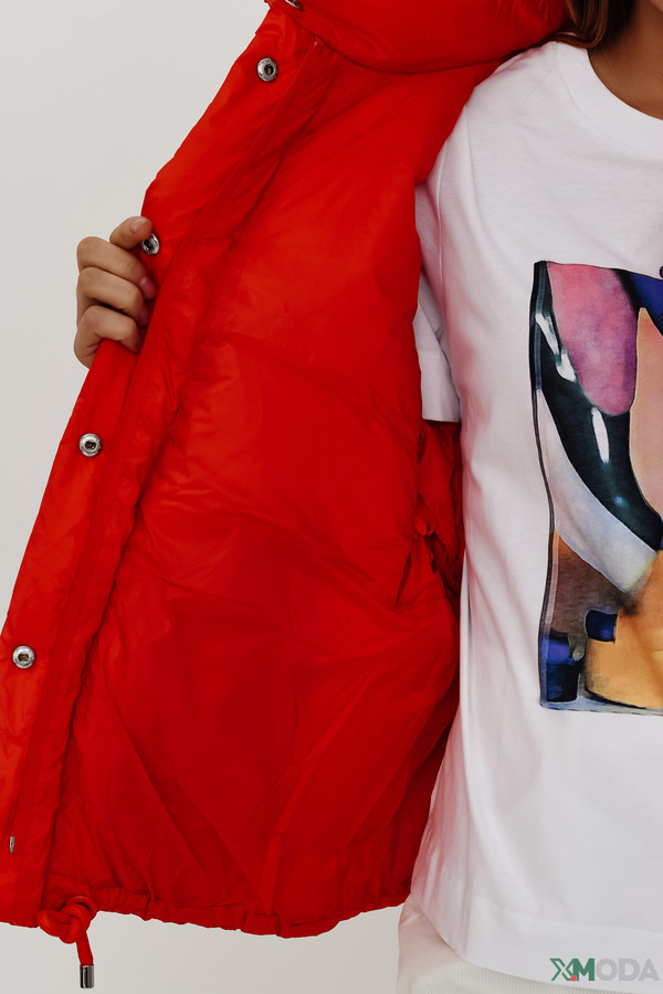 Куртка Oui, размер 44, цвет красный - фото 7
