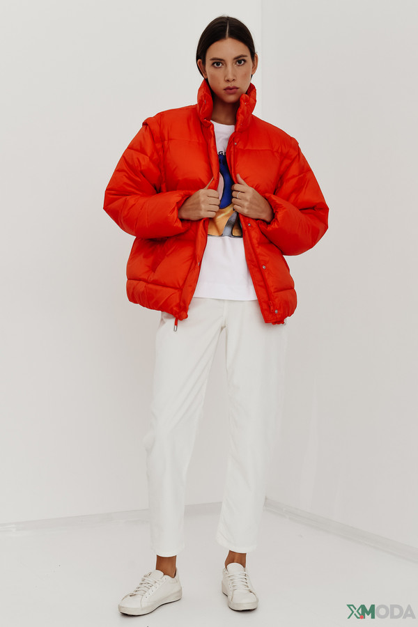 Куртка Oui, размер 44, цвет красный - фото 2