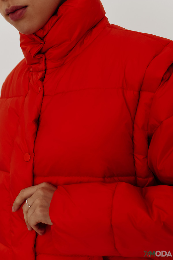 Куртка Oui, размер 44, цвет красный - фото 6