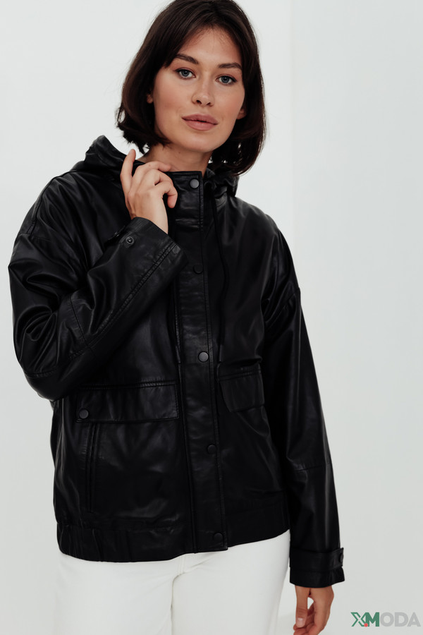 Куртка Oui, размер 46, цвет чёрный - фото 3