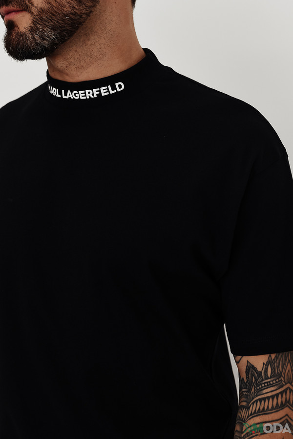Футболкa Karl Lagerfeld, размер 46, цвет чёрный - фото 5