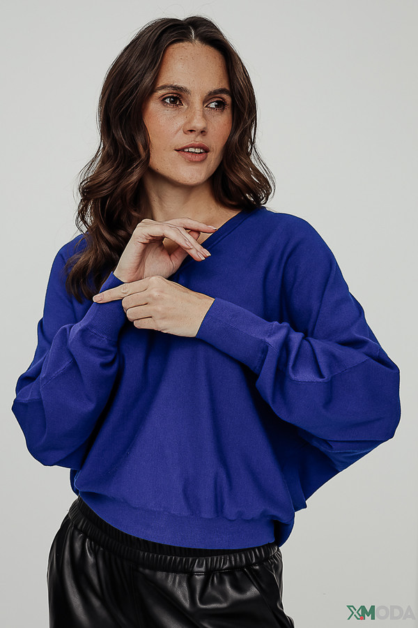 Пуловер Luisa Cerano, размер 44, цвет синий - фото 3