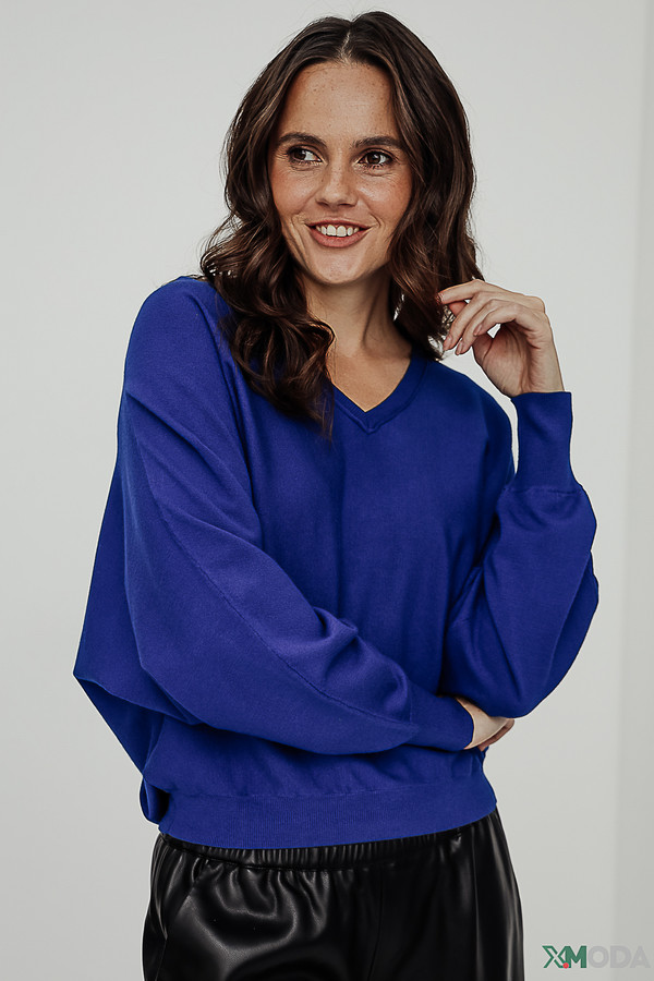Пуловер Luisa Cerano, размер 44, цвет синий - фото 1