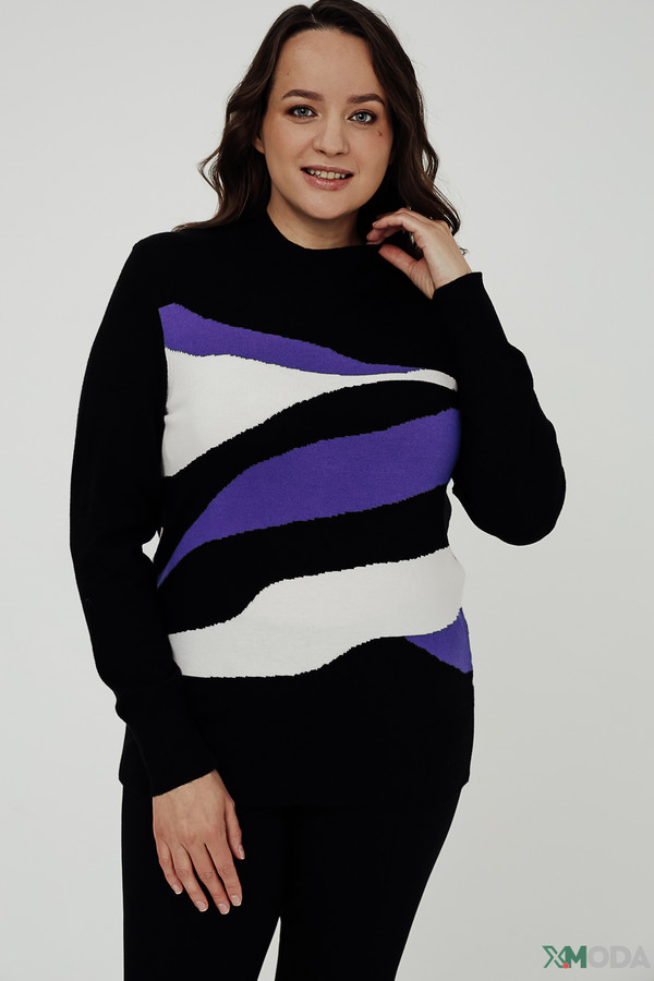 Пуловер Frank Walder разноцветного цвета
