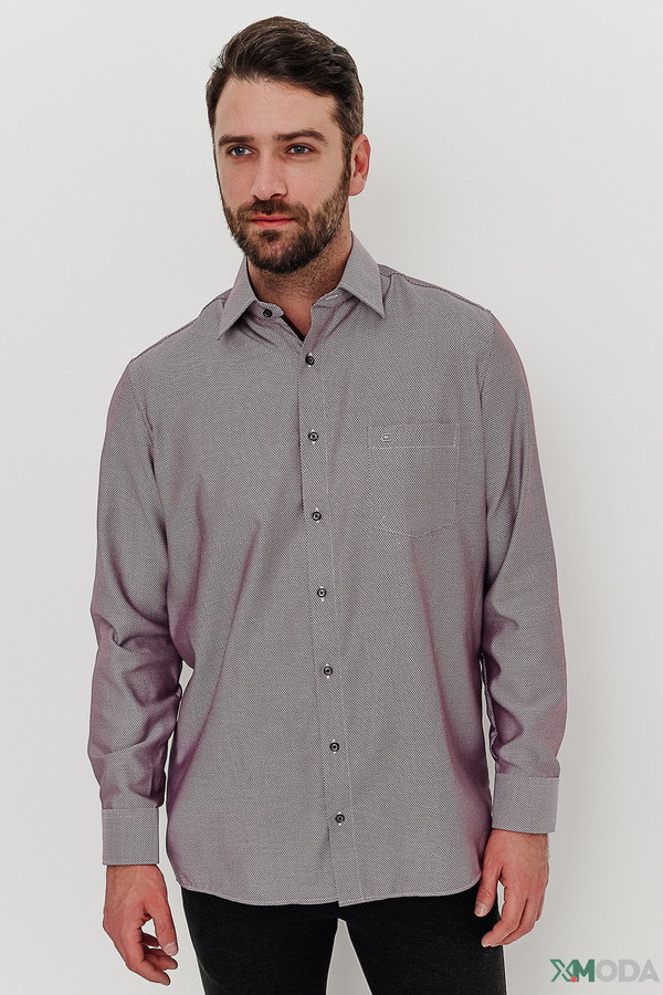 Рубашка с длинным рукавом Casa Moda, размер ворот 41, плечи 50, цвет разноцветный - фото 1