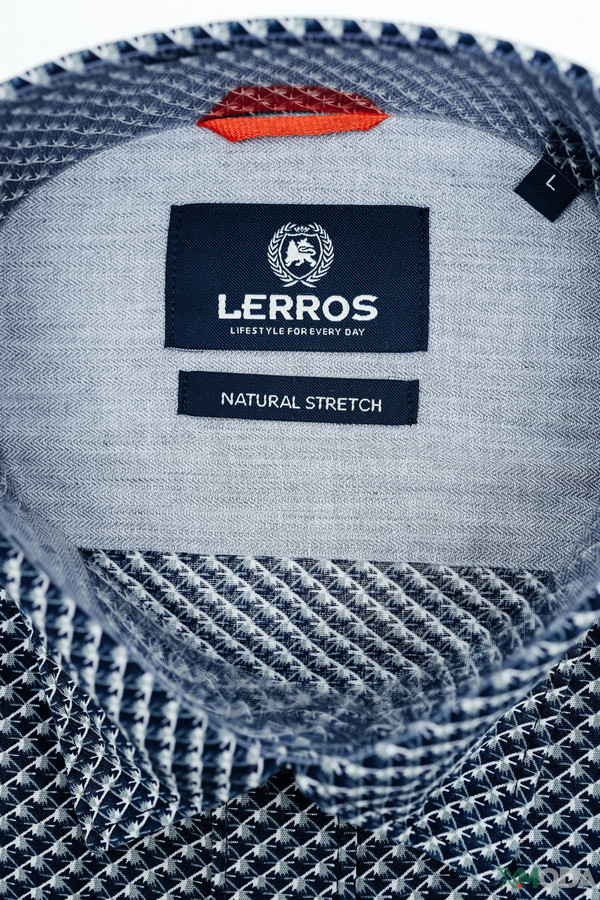 Рубашка с длинным рукавом Lerros, размер 58-60, цвет синий - фото 7