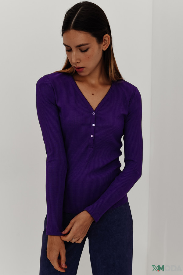 Пуловер Rich and Royal, размер 48-50, цвет фиолетовый - фото 1