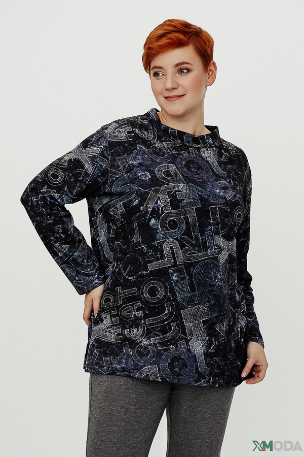 Пуловер Doris Streich, размер 56, цвет чёрный - фото 1