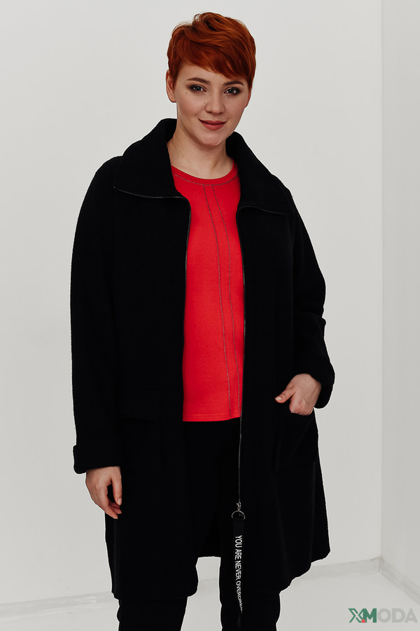 Пальто Doris Streich, размер 54, цвет чёрный - фото 1