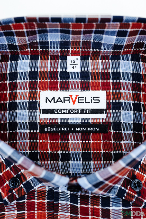 Рубашка с длинным рукавом Marvelis, размер ворот 46, плечи 60, цвет разноцветный - фото 7