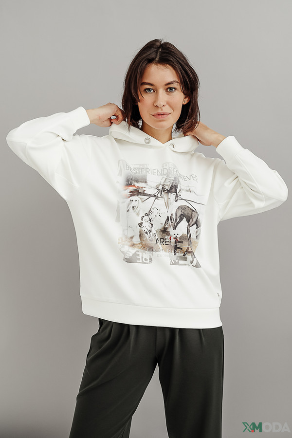 Пуловер Monari, размер 46, цвет белый - фото 3
