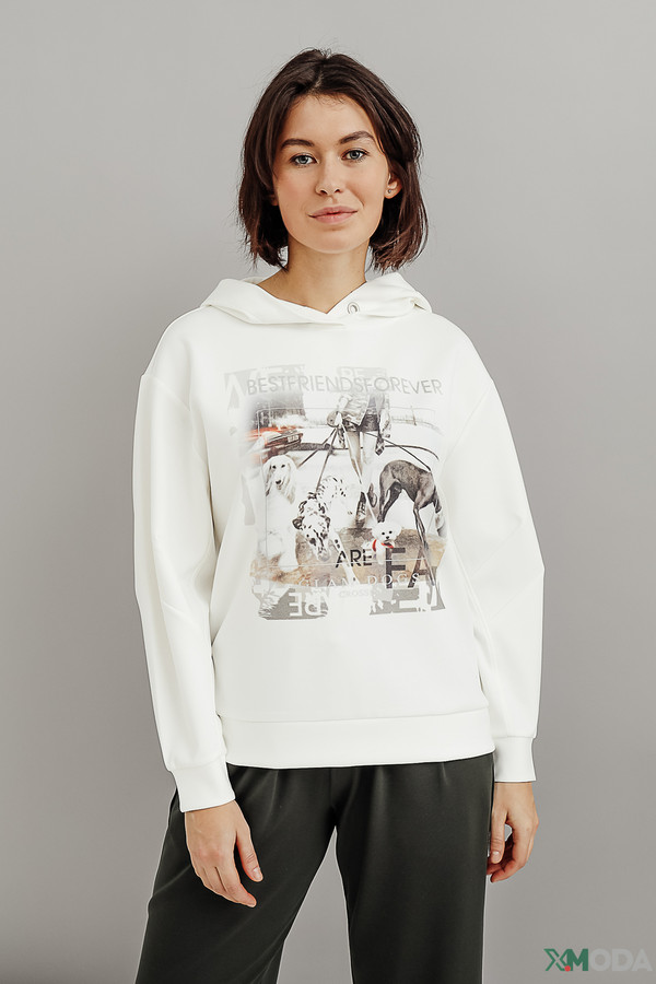 Пуловер Monari, размер 46, цвет белый - фото 1