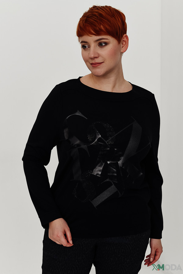 Пуловер Samoon, размер 58, цвет чёрный - фото 1