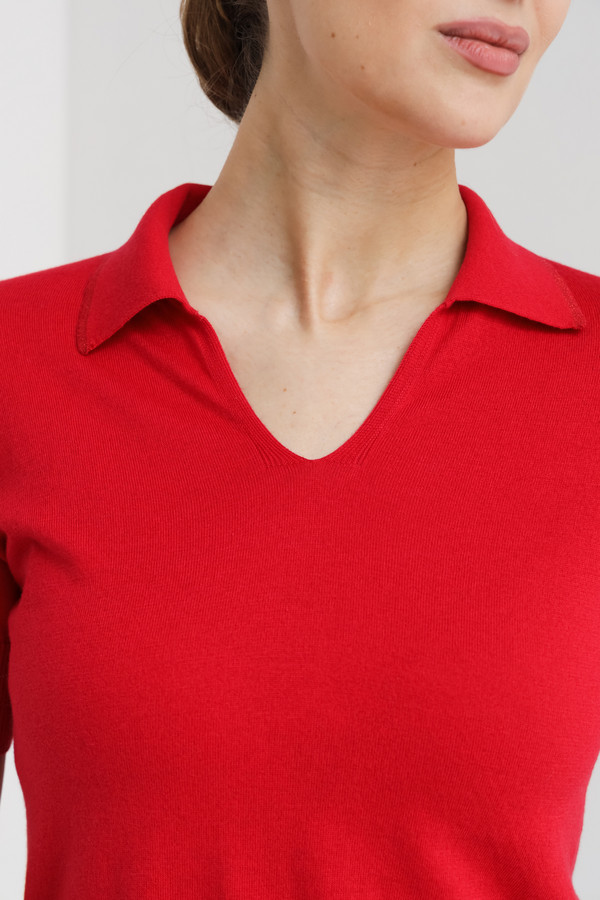 Пуловер Pezzo, размер 52, цвет красный - фото 5
