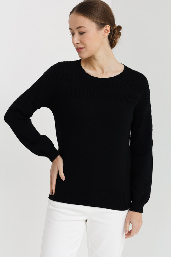 Пуловер Pezzo, размер 52, цвет чёрный - фото 1