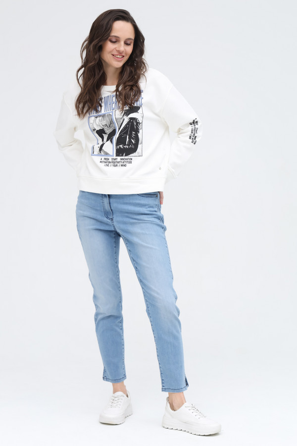 Пуловер Monari, размер 46, цвет белый - фото 2