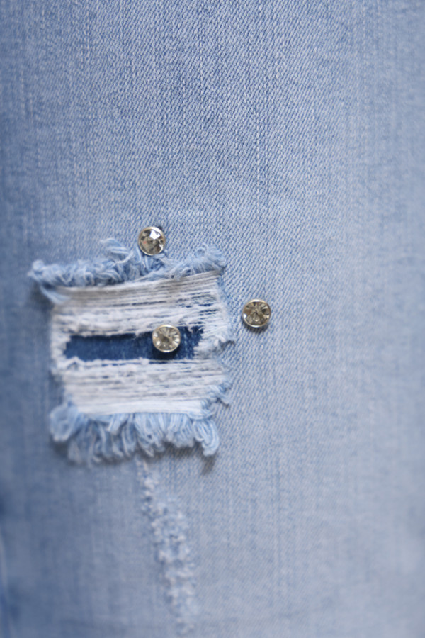 Модные джинсы Monari, размер 48, цвет голубой - фото 5