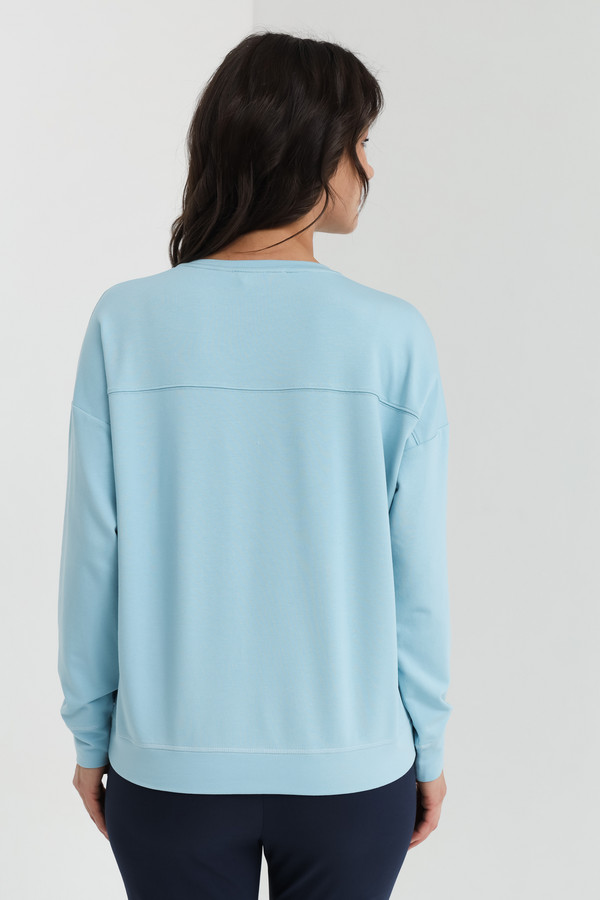 Пуловер Lecomte, размер 48, цвет голубой - фото 4