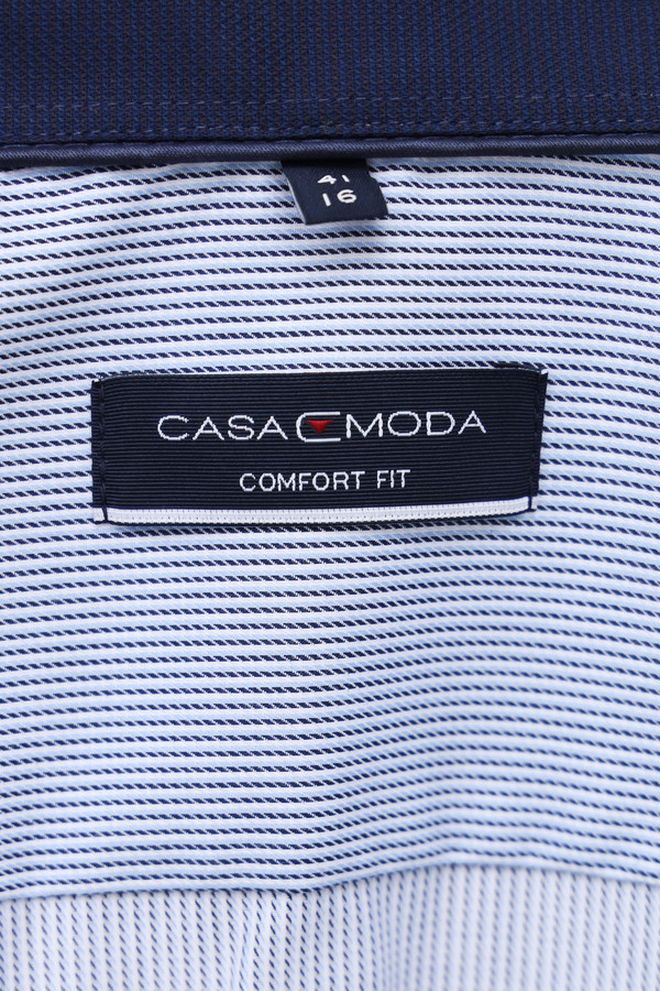 Рубашка с длинным рукавом Casa Moda, размер ворот 41, плечи 50, цвет голубой - фото 5