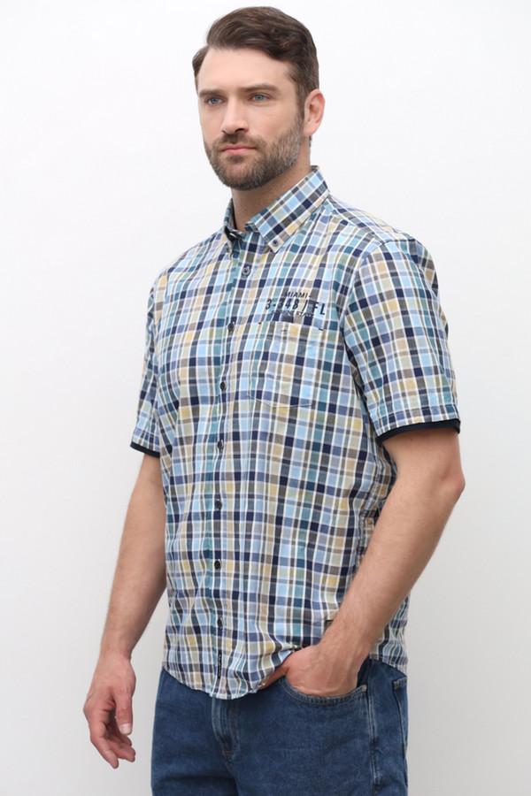 Мужские рубашки с коротким рукавом Casa Moda, размер 64-66, цвет разноцветный - фото 3