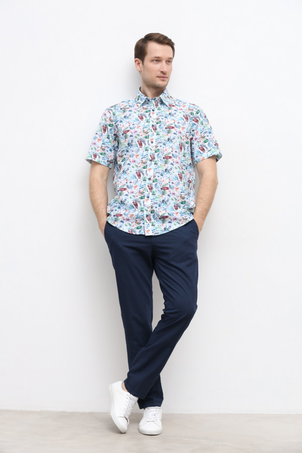 Мужские рубашки с коротким рукавом Casa Moda, размер 50-52, цвет разноцветный - фото 2