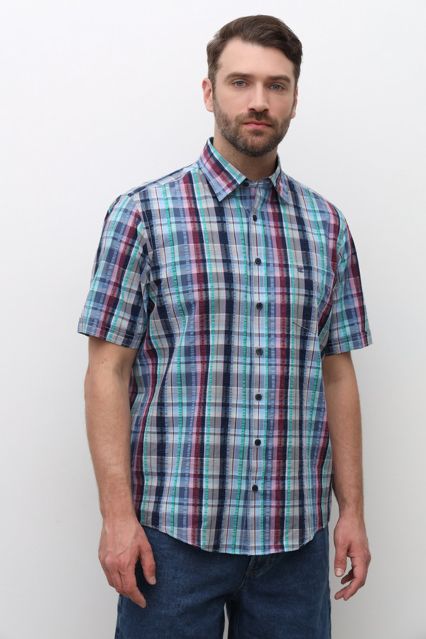 Мужские рубашки с коротким рукавом Casa Moda, размер 64-66, цвет разноцветный - фото 1