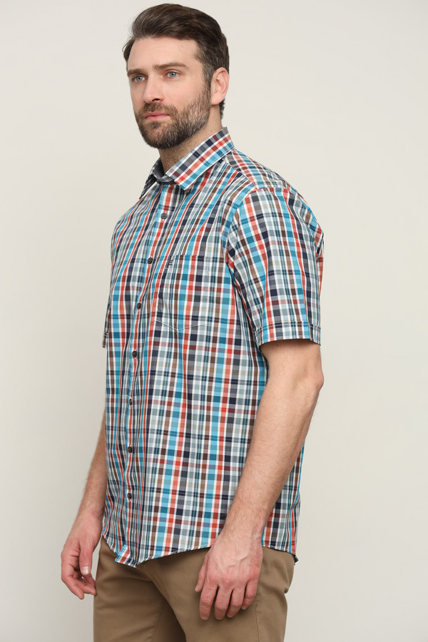 Мужские рубашки с коротким рукавом Casa Moda, размер 50-52, цвет разноцветный - фото 4