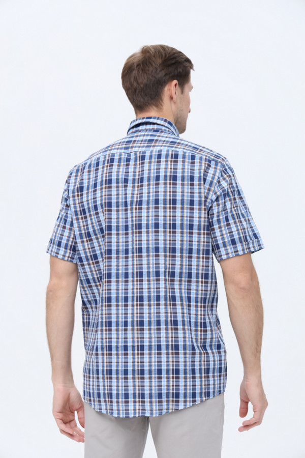 Мужские рубашки с коротким рукавом Casa Moda, размер 62-64, цвет разноцветный - фото 4