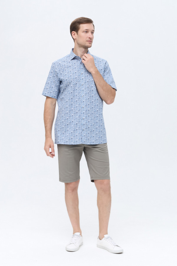 Мужские рубашки с коротким рукавом Casa Moda, размер ворот 41, плечи 50, цвет разноцветный - фото 2