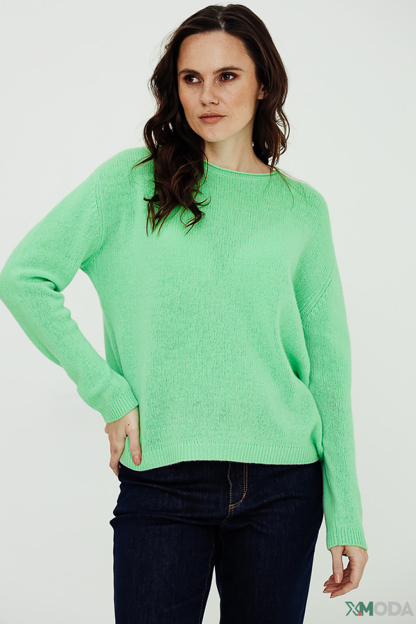 Пуловер Luisa Cerano, размер 44, цвет зелёный - фото 3