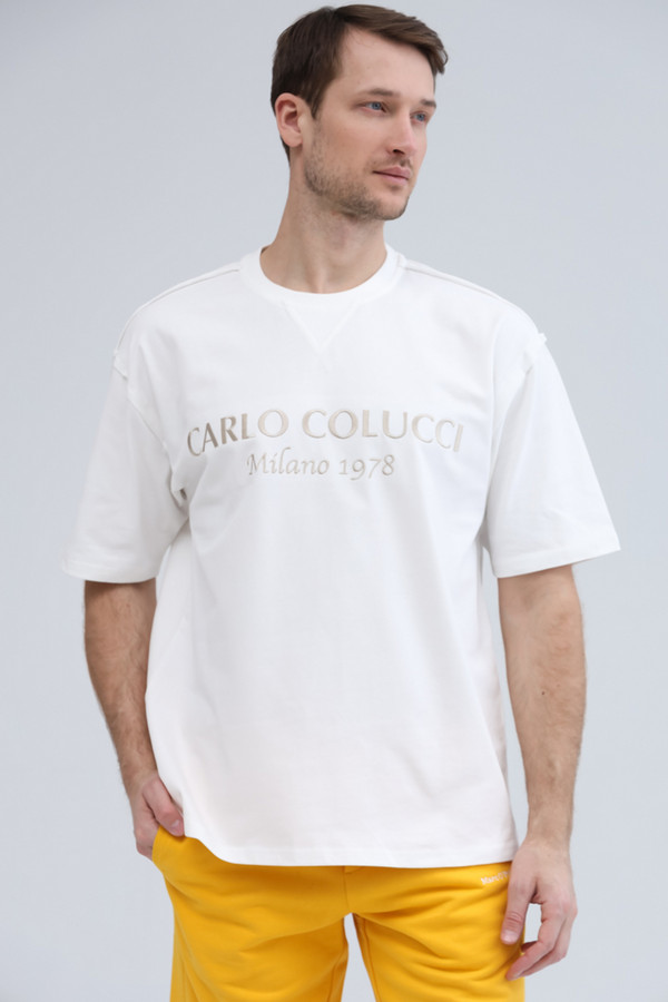 Футболкa Carlo Colucci, размер 50-52, цвет белый - фото 3