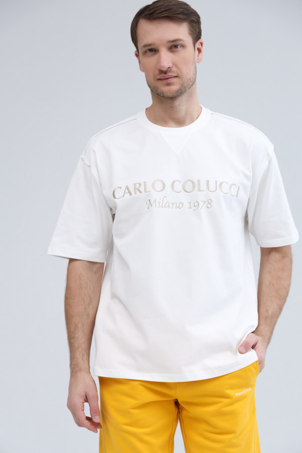 Футболкa Carlo Colucci, размер 50-52, цвет белый - фото 1