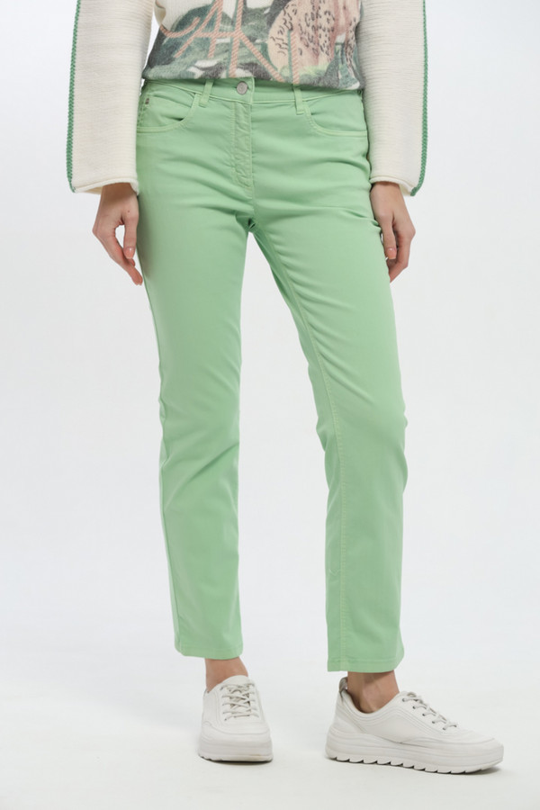 Модные джинсы Zerres, размер 46, цвет зелёный