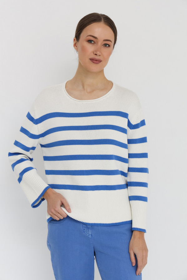 Пуловер Luisa Cerano, размер 44, цвет разноцветный - фото 1