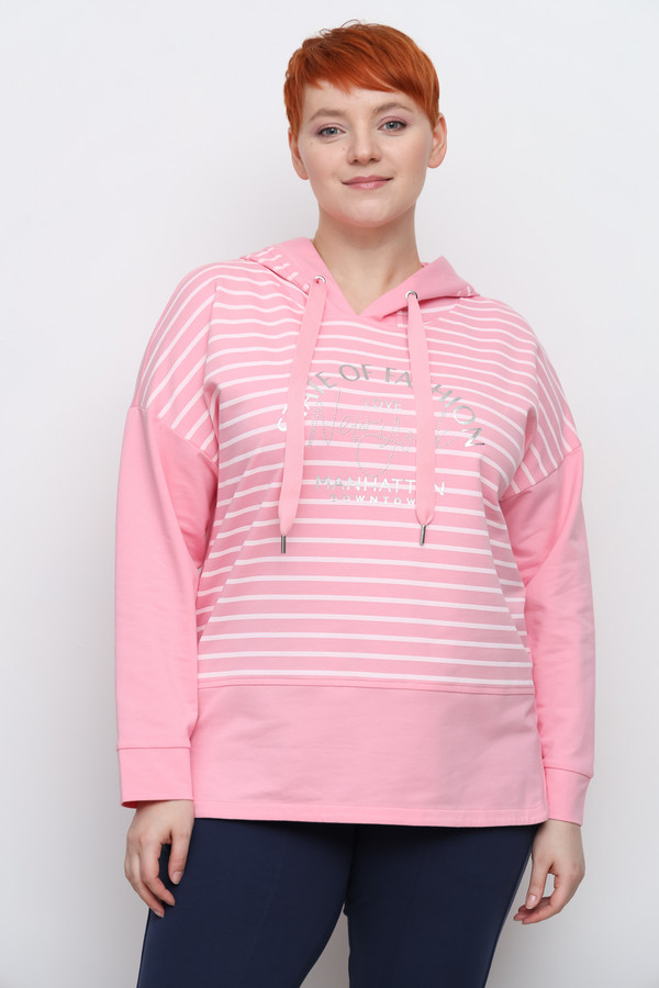 Пуловер Via Appia, размер 46, цвет розовый - фото 4