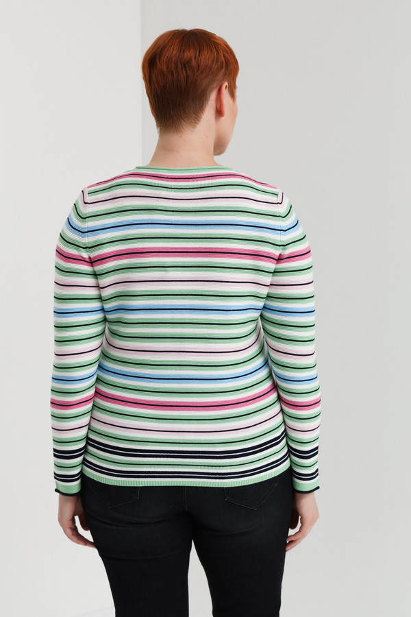 Пуловер Rabe collection, размер 54, цвет разноцветный - фото 4